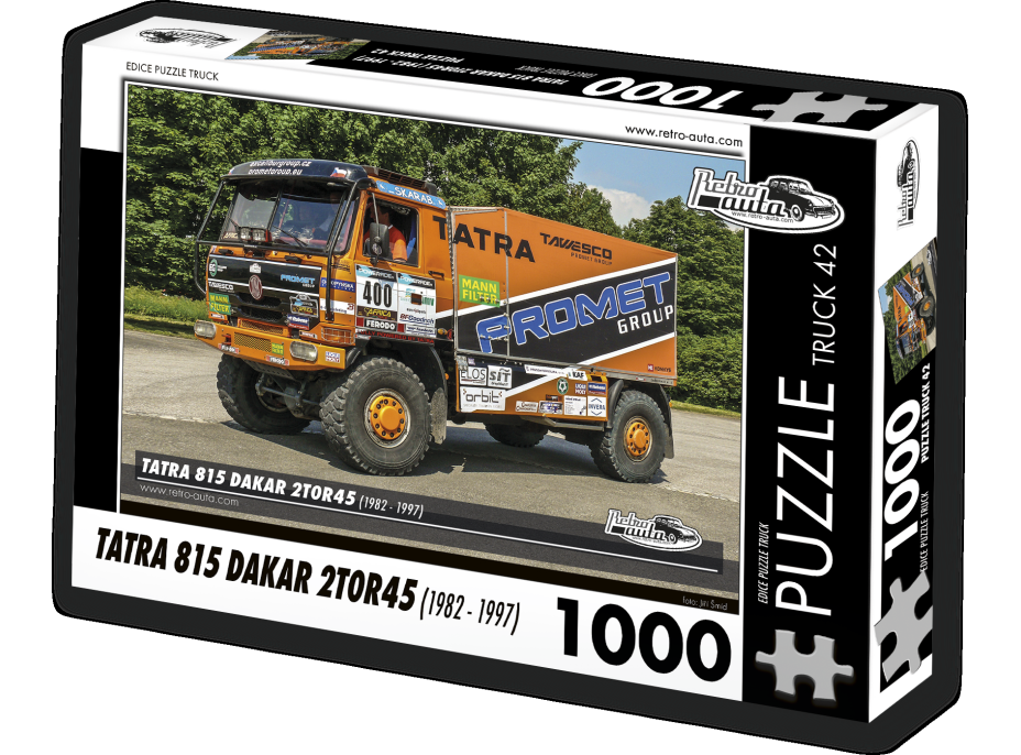 RETRO-AUTA Puzzle TRUCK č.42 Tatra 815 Dakar 2T0R45 (1982 - 1997) 1000 dílků