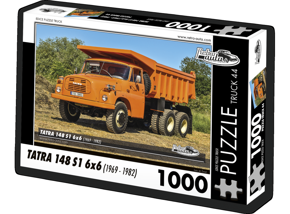 RETRO-AUTA Puzzle TRUCK č.44 Tatra 148 S1 6x6 (1969 - 1982) 1000 dílků