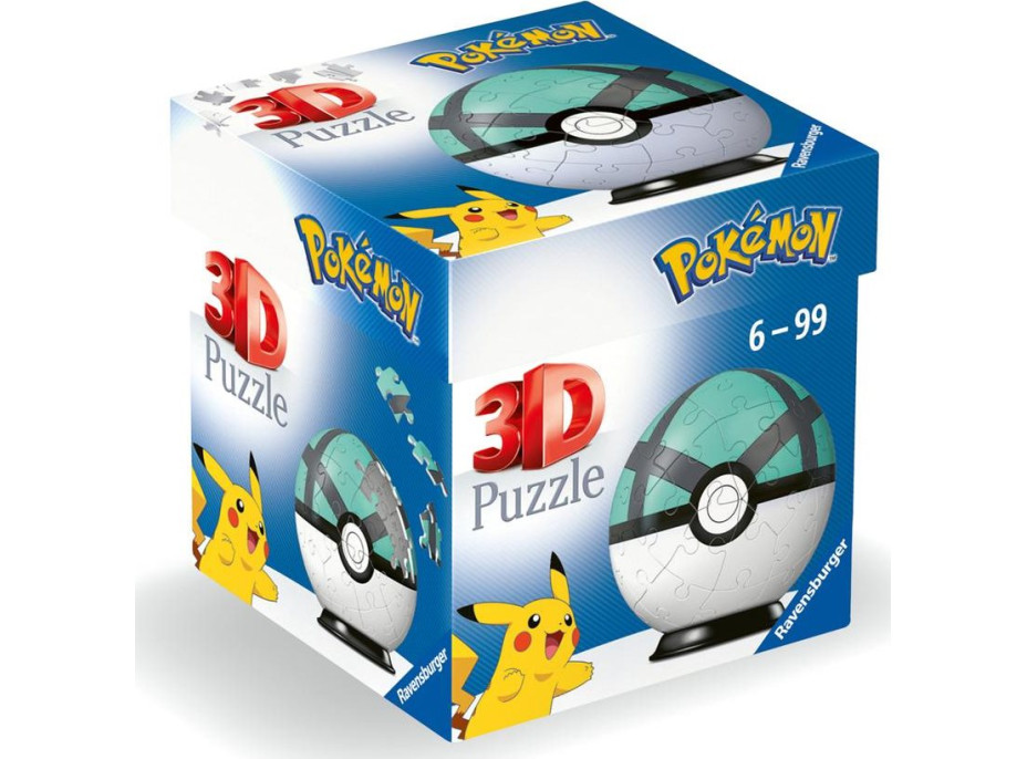 RAVENSBURGER 3D Puzzleball Pokémon: Net Ball 54 dílků