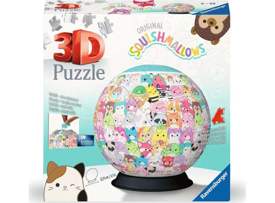 RAVENSBURGER 3D Puzzleball Squishmallows 72 dílků