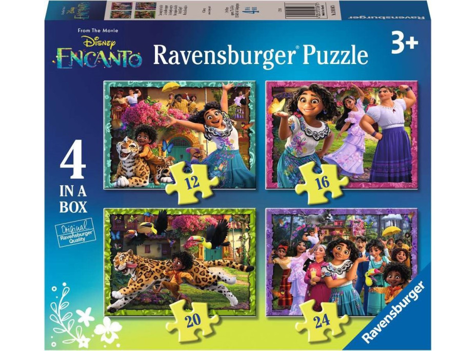 RAVENSBURGER Puzzle Encanto 4v1 (12, 16, 20, 24 dílků)