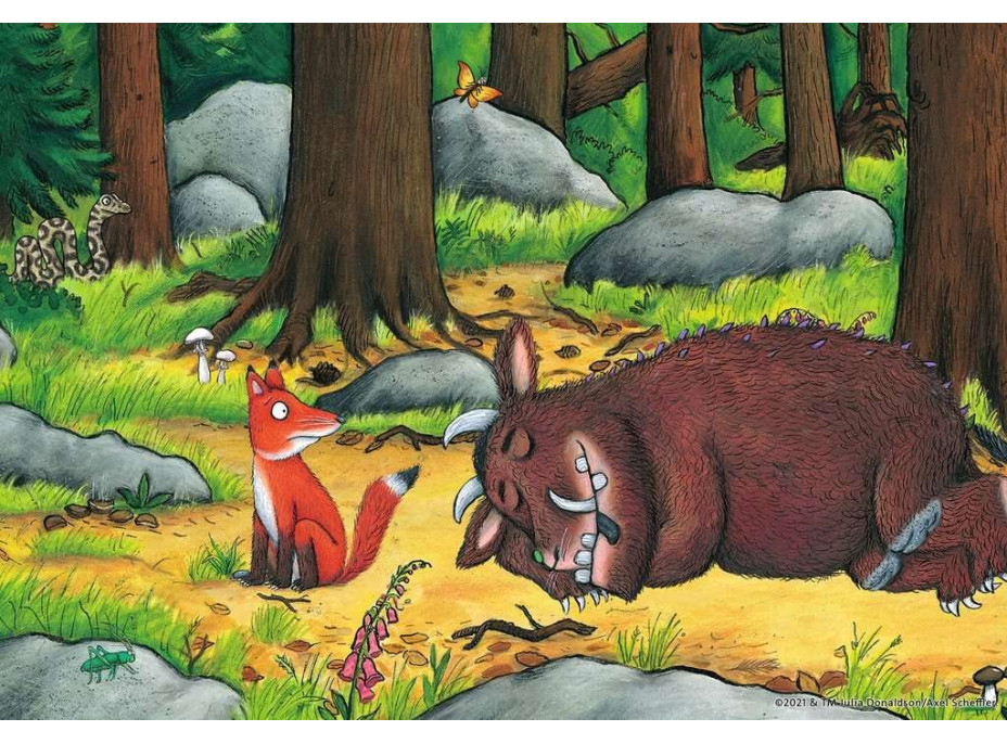 RAVENSBURGER Puzzle Gruffalo a zvířata v lese 2x12 dílků