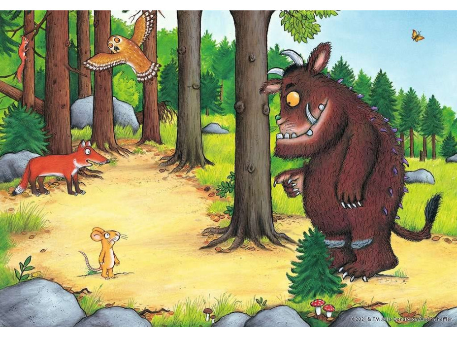 RAVENSBURGER Puzzle Gruffalo a zvířata v lese 2x12 dílků