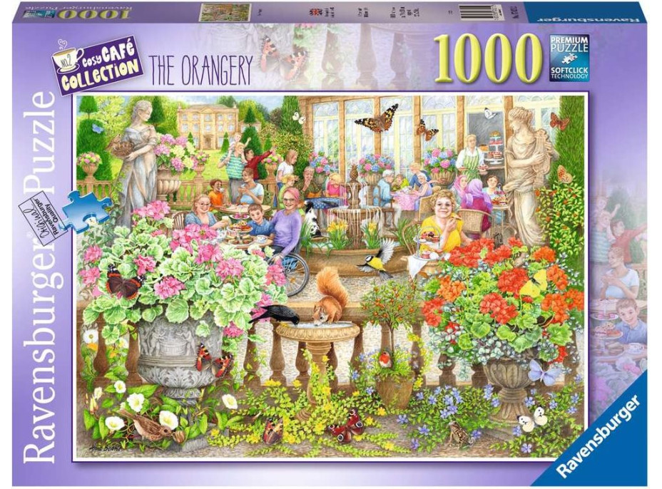 RAVENSBURGER Puzzle Kavárna v oranžerii 1000 dílků