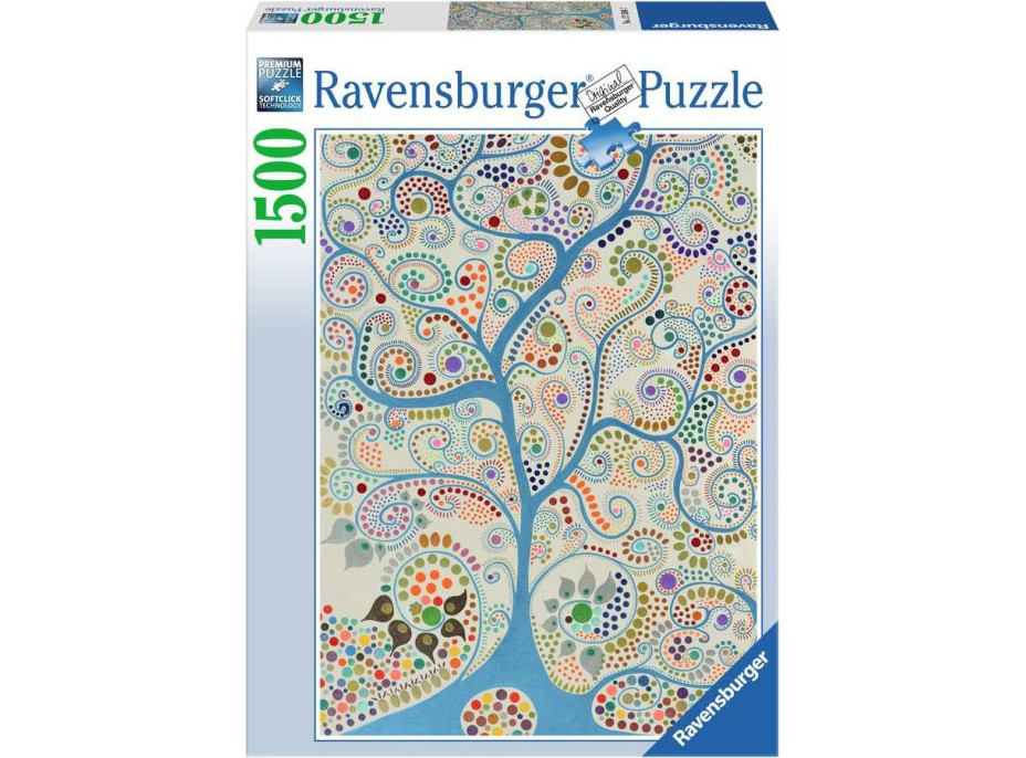 RAVENSBURGER Puzzle Modrý strom 1500 dílků