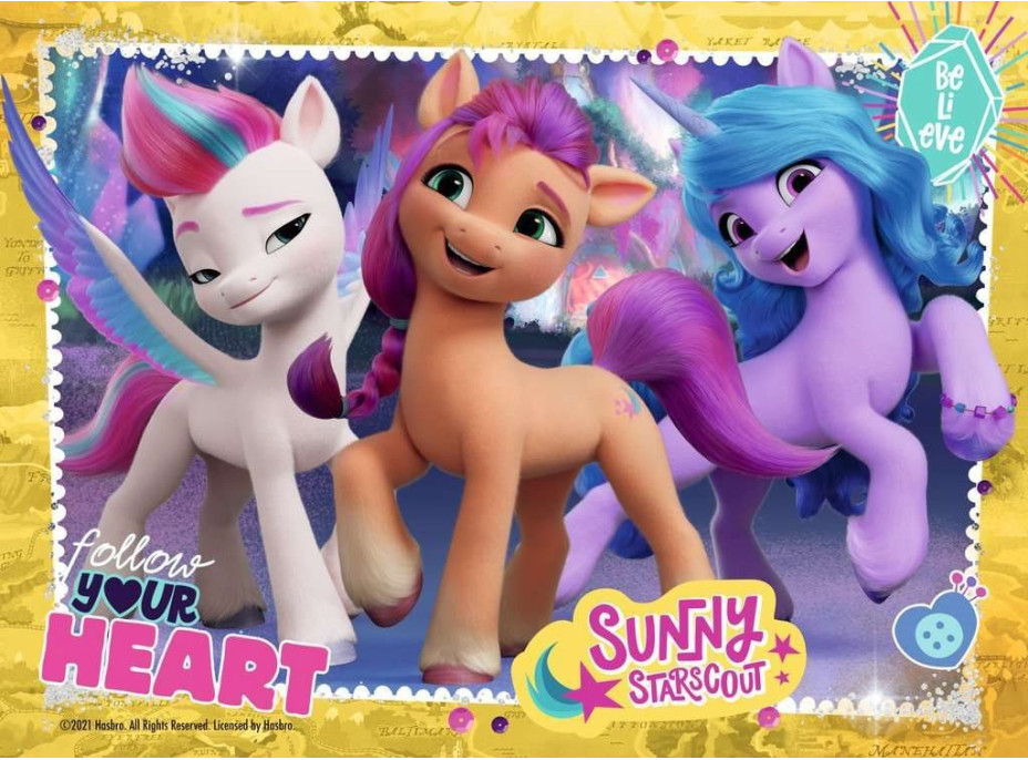 RAVENSBURGER Puzzle My Little Pony 4v1 (12, 16, 20, 24 dílků)