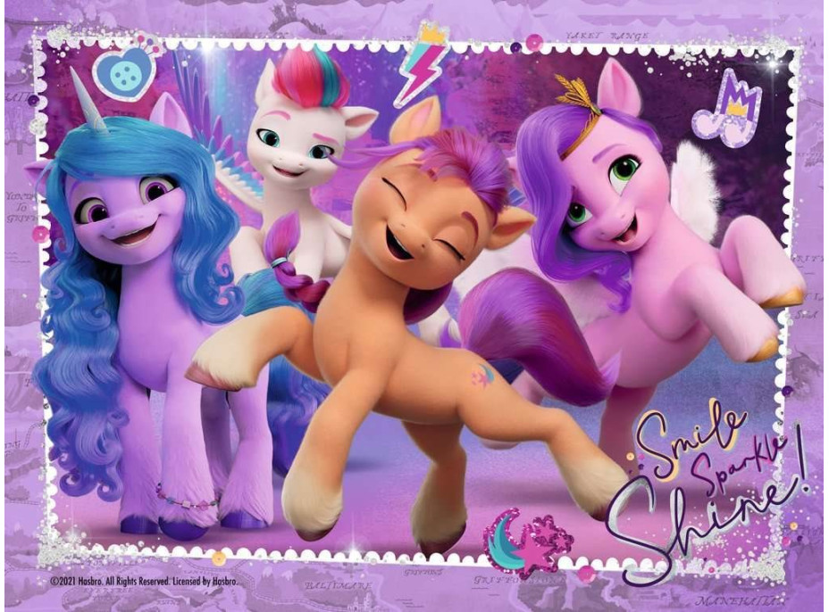 RAVENSBURGER Puzzle My Little Pony 4v1 (12, 16, 20, 24 dílků)