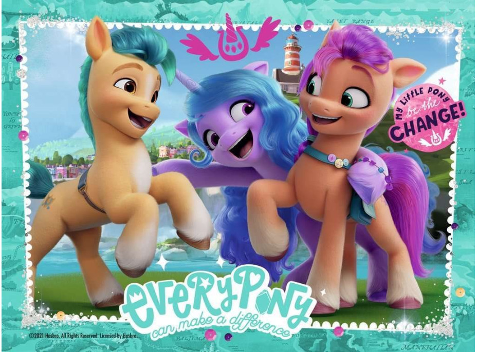 RAVENSBURGER Puzzle My Little Pony 4v1 (12, 16, 20, 24 dílků)