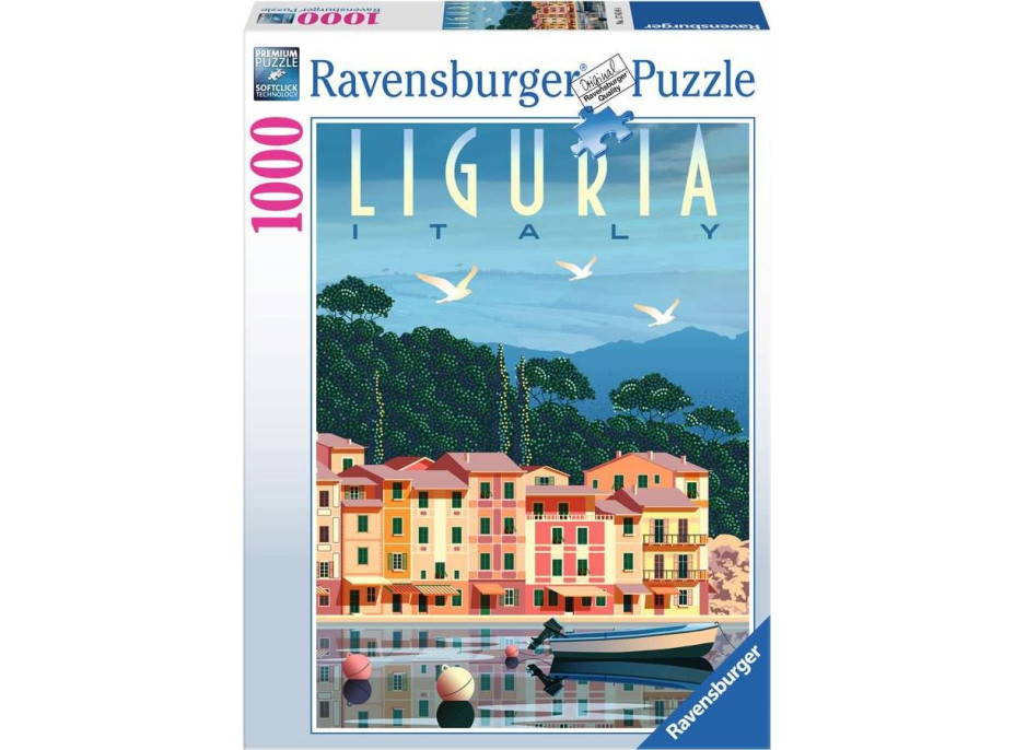 RAVENSBURGER Puzzle Pohlednice z Ligurie 1000 dílků