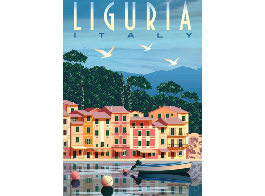 RAVENSBURGER Puzzle Pohlednice z Ligurie 1000 dílků