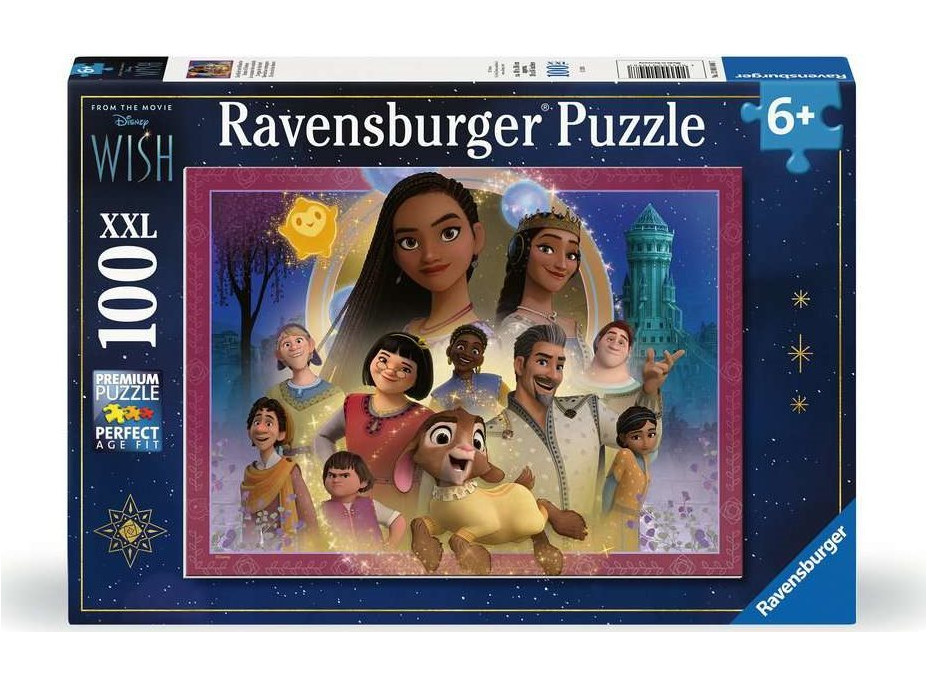 RAVENSBURGER Puzzle Přání: Oblíbení hrdinové XXL 100 dílků