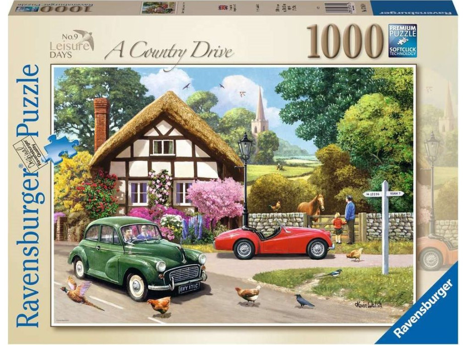 RAVENSBURGER Puzzle Projížďka venkovskou krajinou 1000 dílků