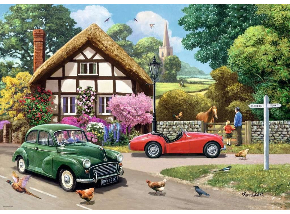 RAVENSBURGER Puzzle Projížďka venkovskou krajinou 1000 dílků