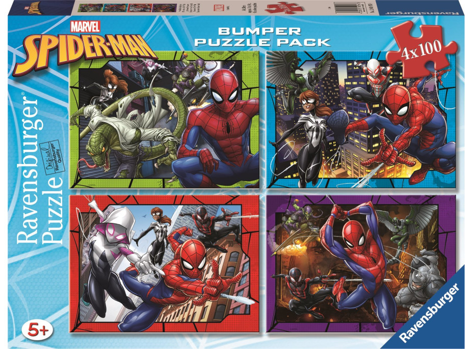 RAVENSBURGER Puzzle Spiderman 4x100 dílků