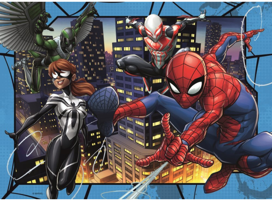 RAVENSBURGER Puzzle Spiderman 4x100 dílků