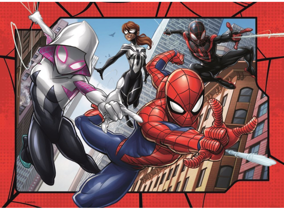 RAVENSBURGER Puzzle Spiderman 4x100 dílků