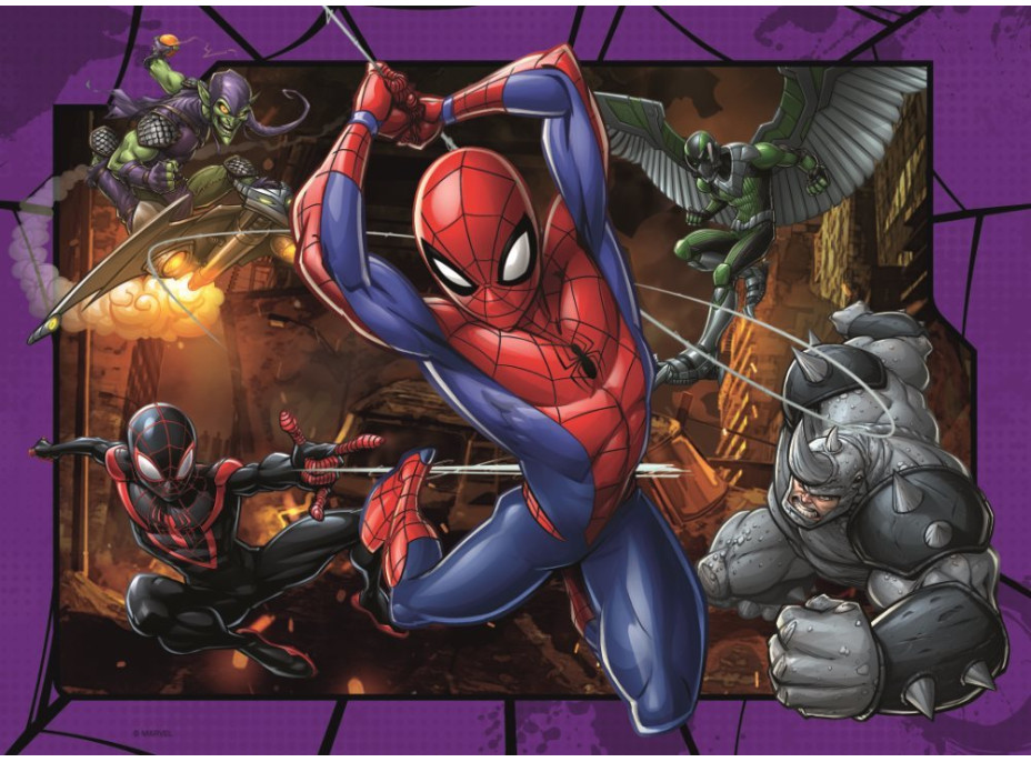 RAVENSBURGER Puzzle Spiderman 4x100 dílků