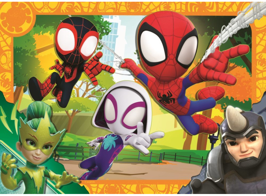 RAVENSBURGER Puzzle Spidey a jeho úžasní přátelé 4x42 dílků