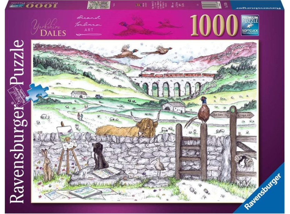 RAVENSBURGER Puzzle Život v Yorkshiru 1000 dílků