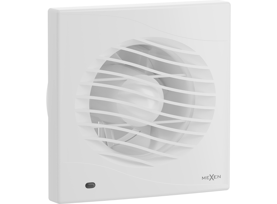 Koupelnový ventilátor MEXEN DXS 100 se zpětnou klapkou - bílý, W9603-100-00