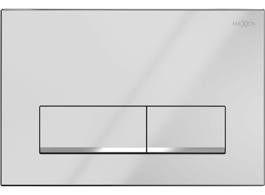 Ovládací tlačítko splachovadla - chromové - dvojčinné - plastové - typ 12, 601201