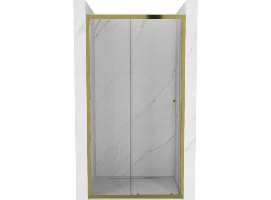 Sprchové dveře MEXEN APIA GOLD 100 cm - zlaté, 845-100-000-50-00