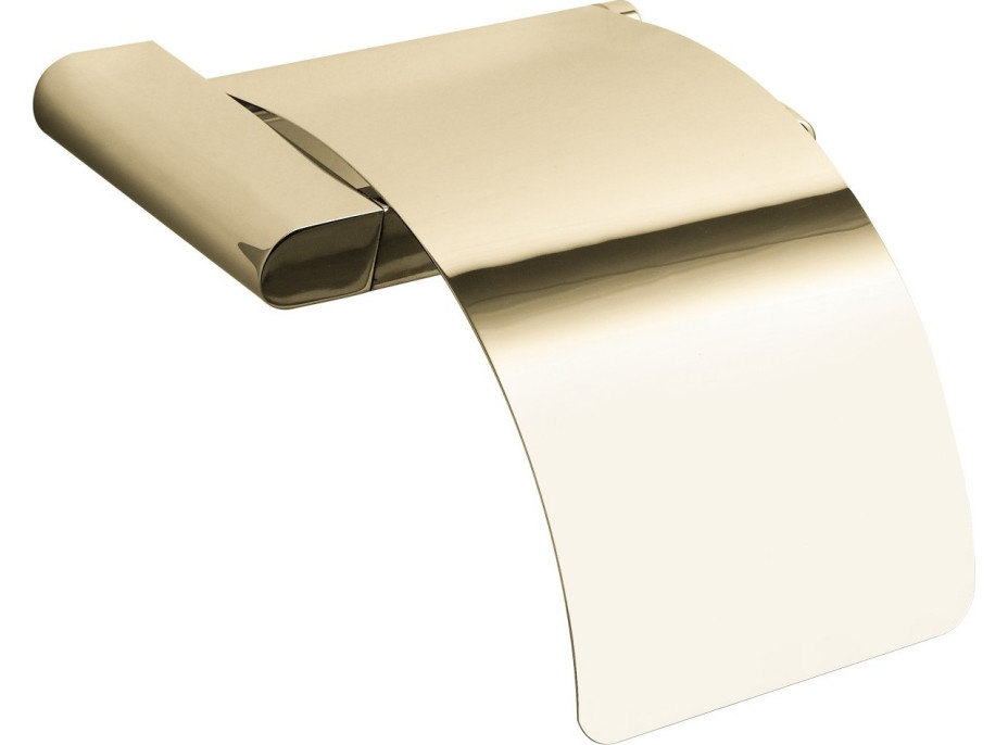 Držák toaletního papíru MEXEN ADOX s krytem - kovový - zlatý, 70182333-50