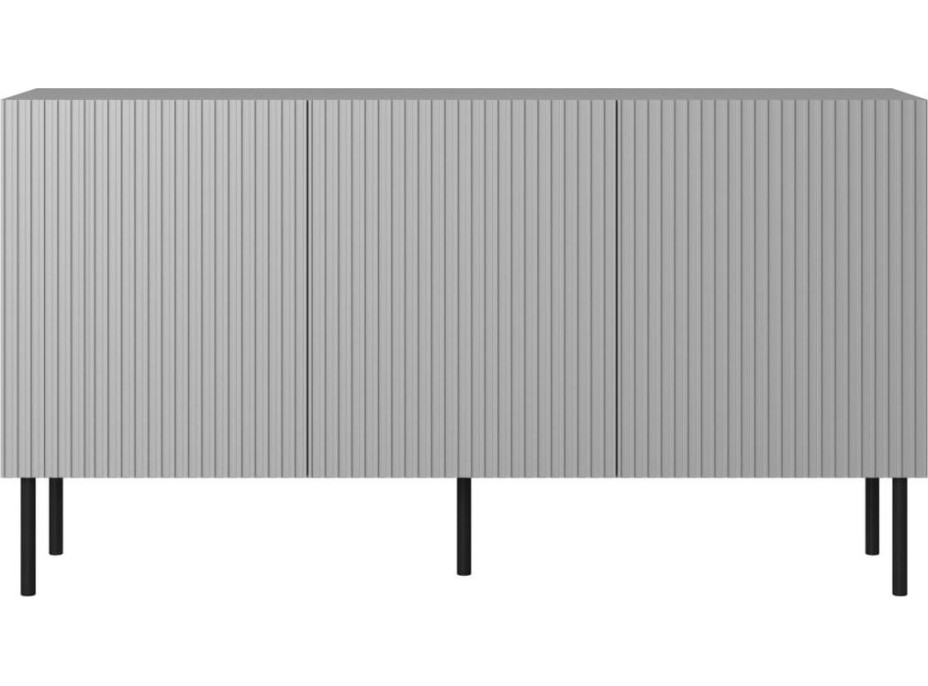 Komoda ASENSIO KM-1 - světle šedá/černá