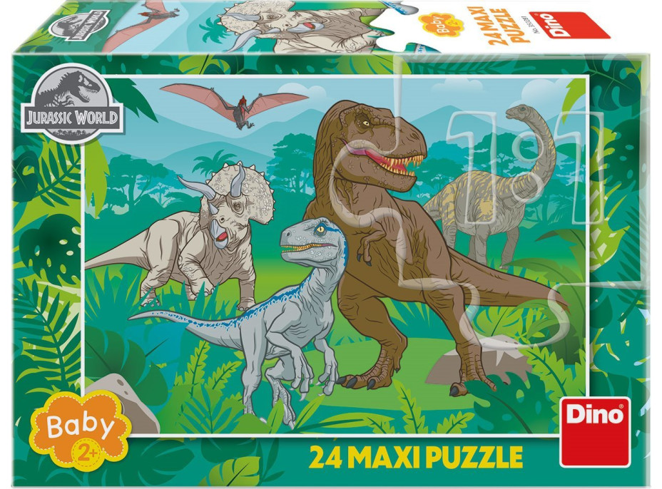 DINO Puzzle Jurský svět MAXI 24 dílků