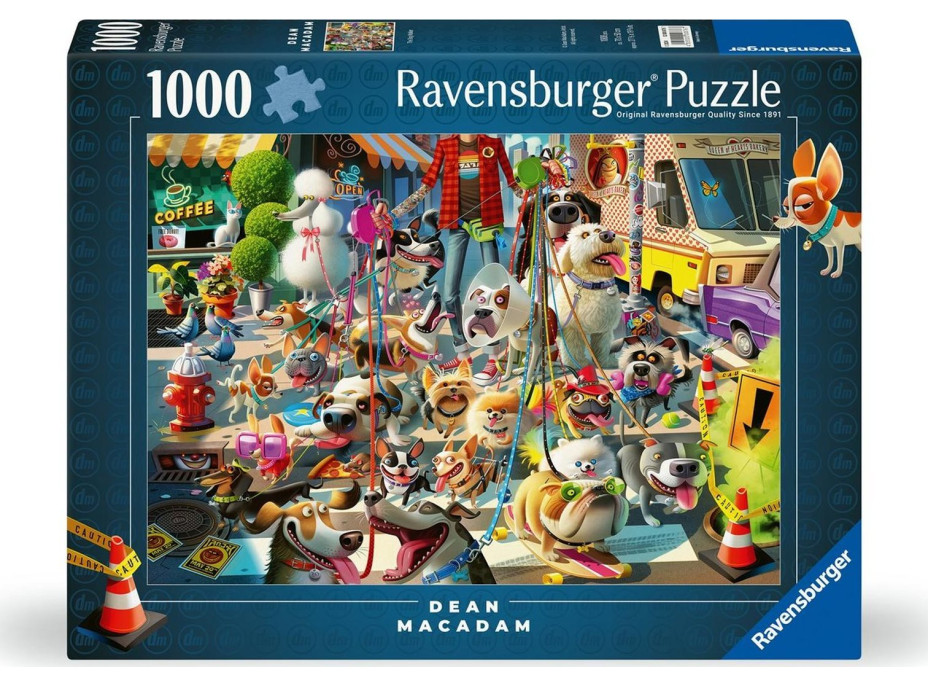 RAVENSBURGER Puzzle Venčení psů 1000 dílků