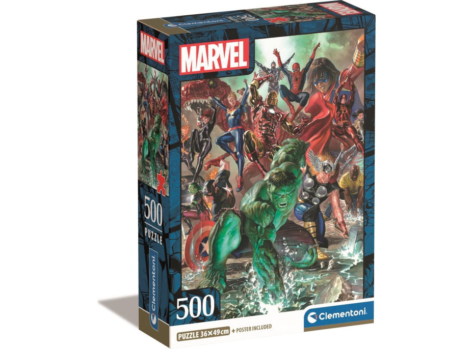 CLEMENTONI Puzzle Avengers 500 dílků