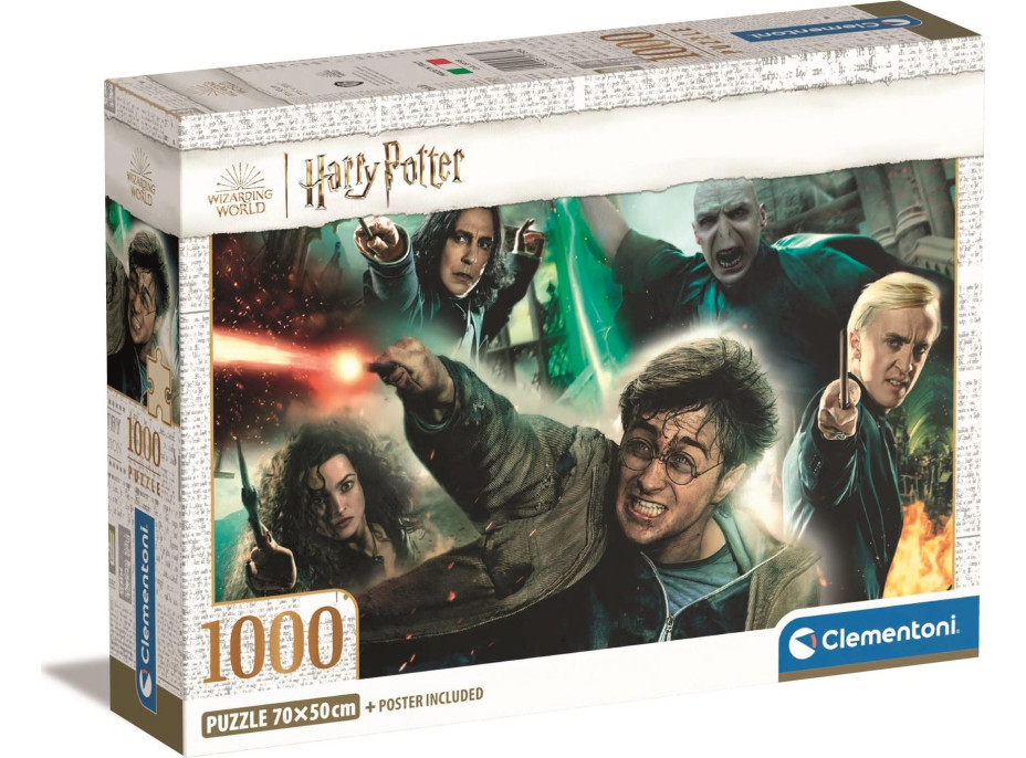 CLEMENTONI Puzzle Harry Potter: Kouzla 1000 dílků