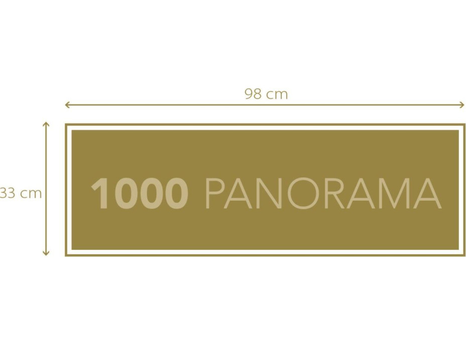 CLEMENTONI Panoramatické puzzle Přes řeku Temži 1000 dílků