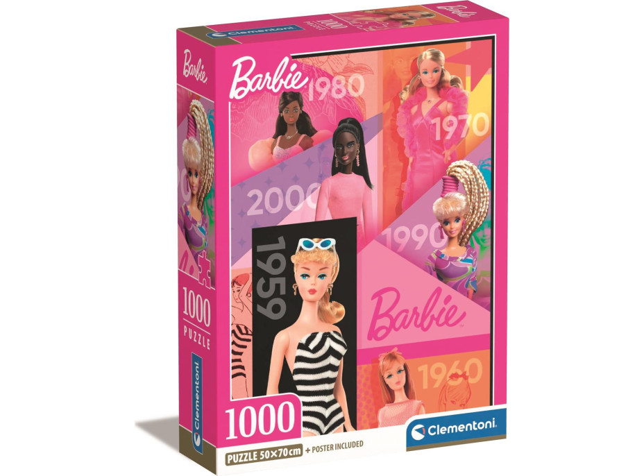 CLEMENTONI Puzzle 65 let Barbie 1000 dílků