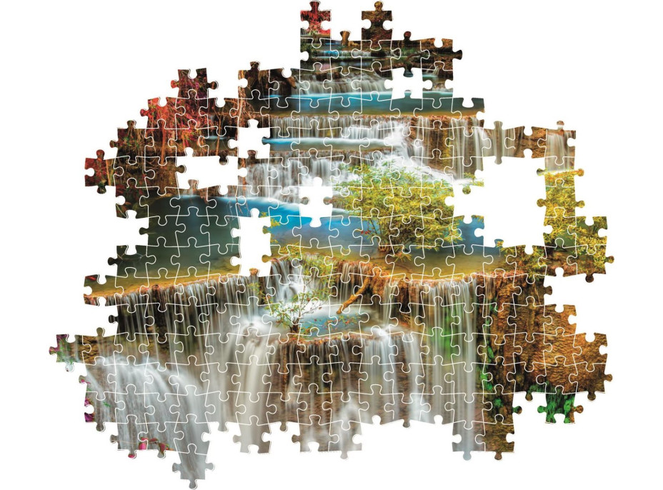 CLEMENTONI Puzzle Barevné vodopády v Thajsku 1000 dílků