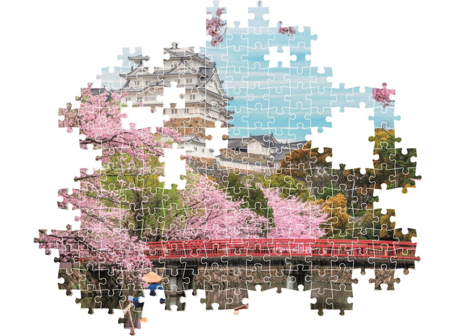 CLEMENTONI Puzzle Hrad Himedži na jaře 1000 dílků