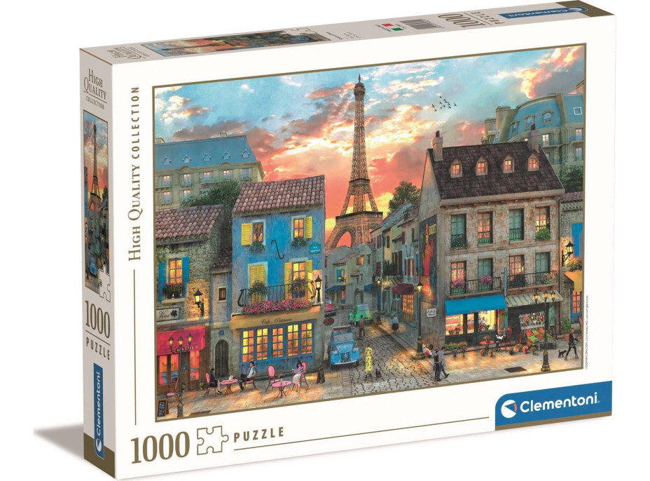 CLEMENTONI Puzzle Ulice Paříže 1000 dílků