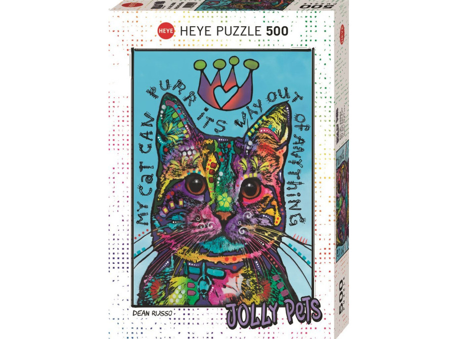 HEYE Puzzle Jolly Pets: Moje kočka umí vrnět 500 dílků