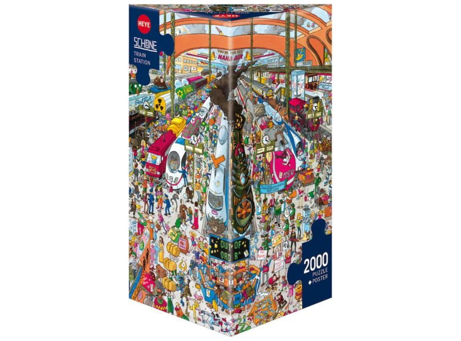 HEYE Puzzle Vlakové nádraží 2000 dílků