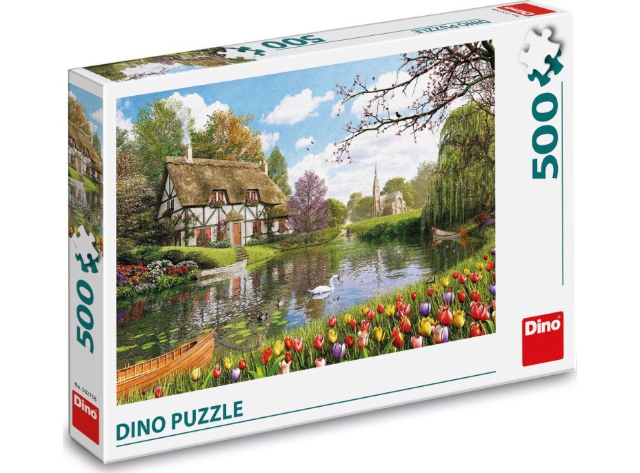 DINO Puzzle Chata u vody 500 dílků