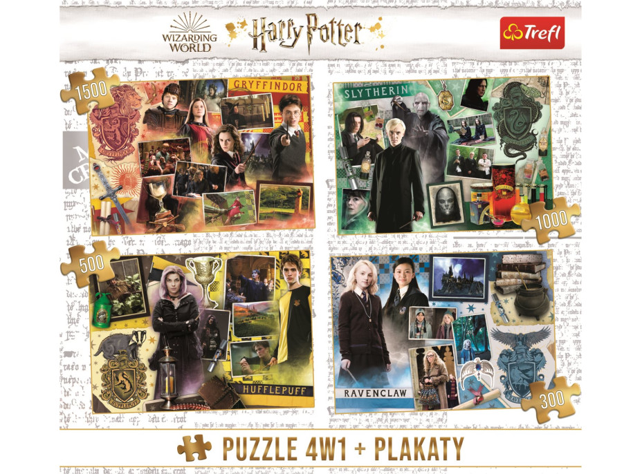 TREFL Puzzle Harry Potter 4v1