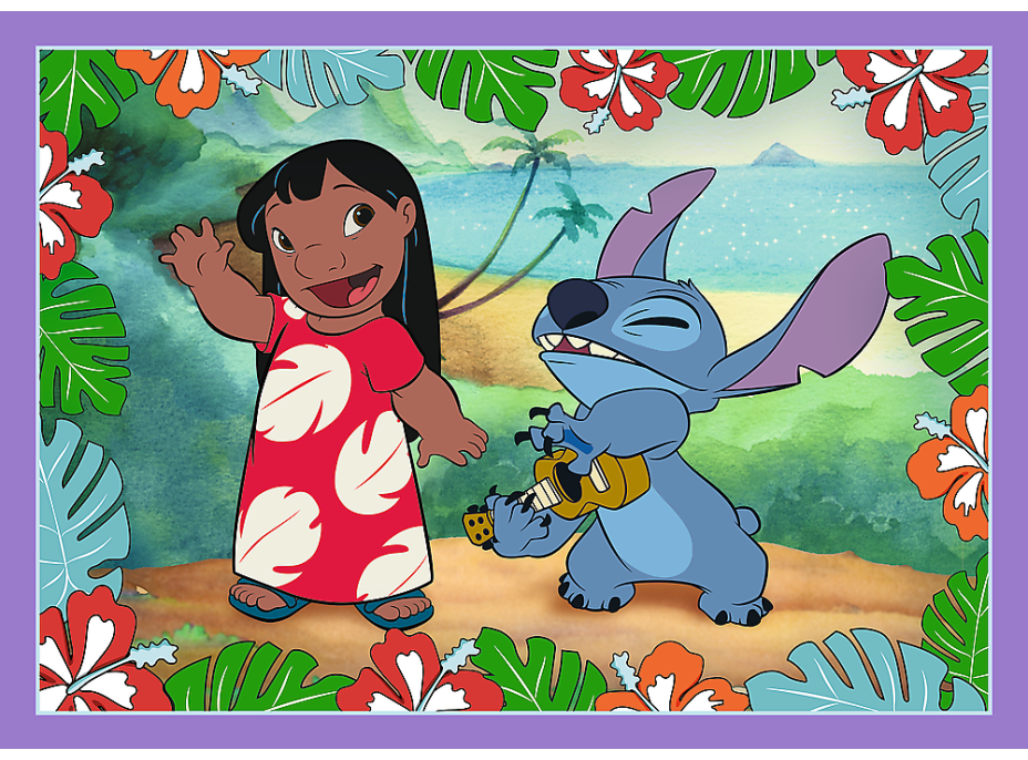 TREFL Puzzle Lilo&Stitch: Bláznivý den 4v1 (35,48,54,70 dílků)