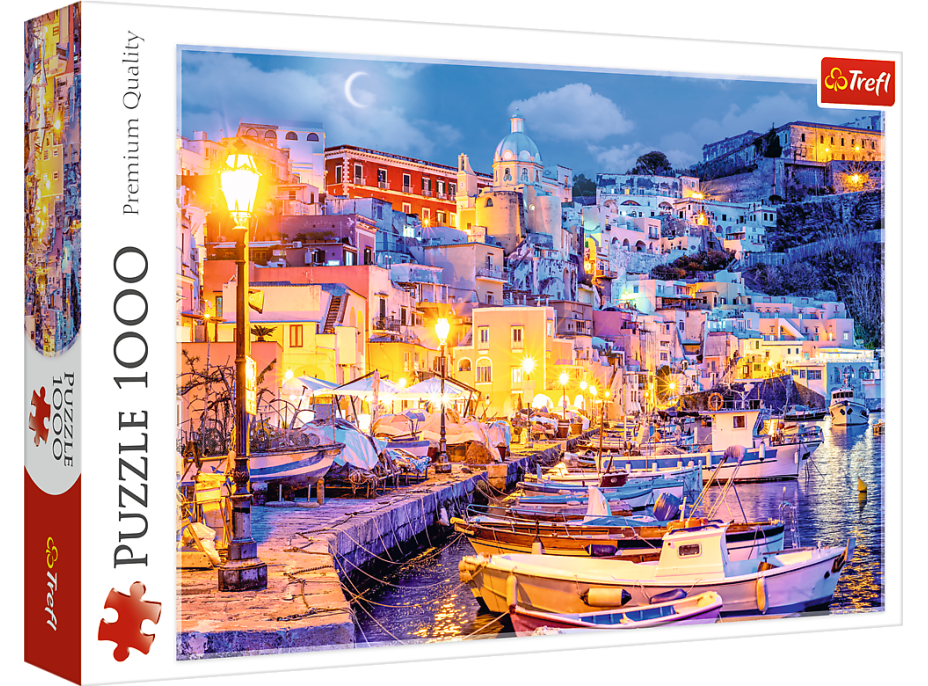 TREFL Puzzle Ostrov Procida v noci, Itálie 1000 dílků