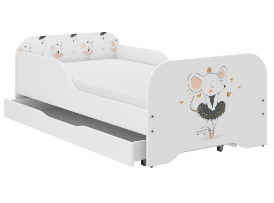 Dětská postel KIM - MYŠKA 160x80 cm