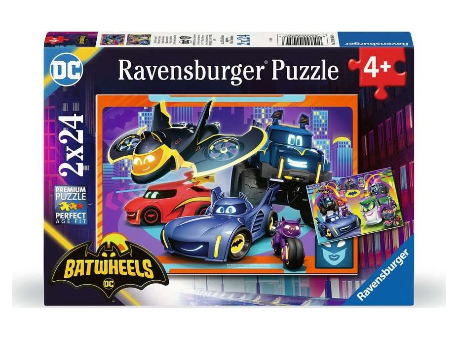 RAVENSBURGER Puzzle Batwheels 2x24 dílků