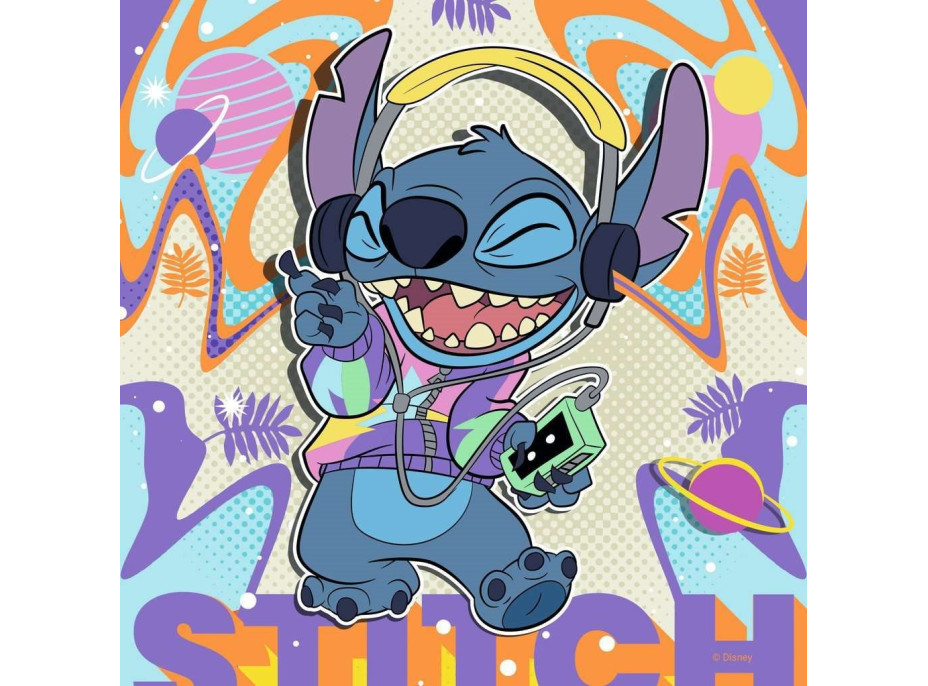 RAVENSBURGER Puzzle Disney: Stitch 3x49 dílků