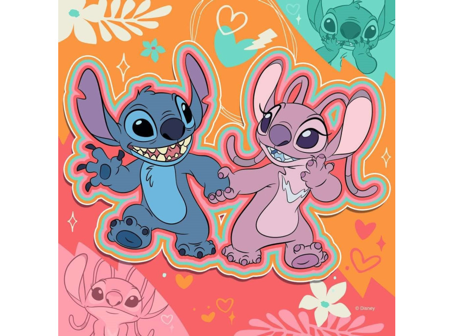 RAVENSBURGER Puzzle Disney: Stitch 3x49 dílků