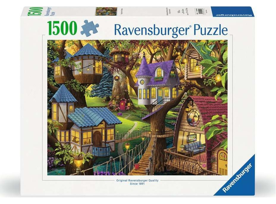 RAVENSBURGER Puzzle Soumrak v korunách stromů 1500 dílků