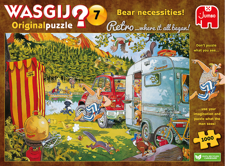 JUMBO Puzzle WASGIJ 7: Medvědí potřeby! 1000 dílků