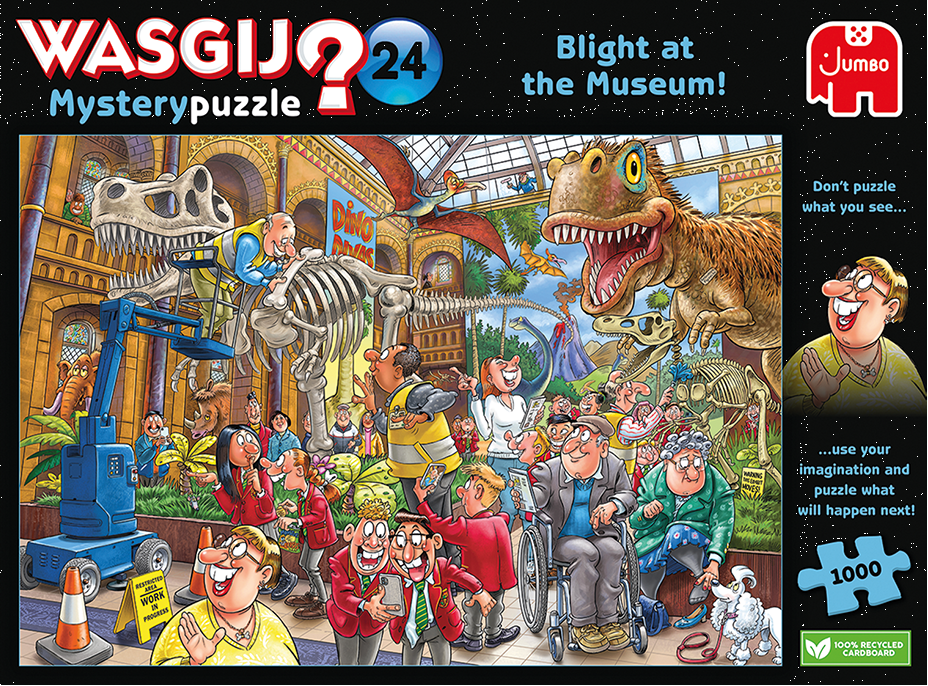 JUMBO Puzzle WASGIJ Mystery 24: Pohroma v muzeu! 1000 dílků